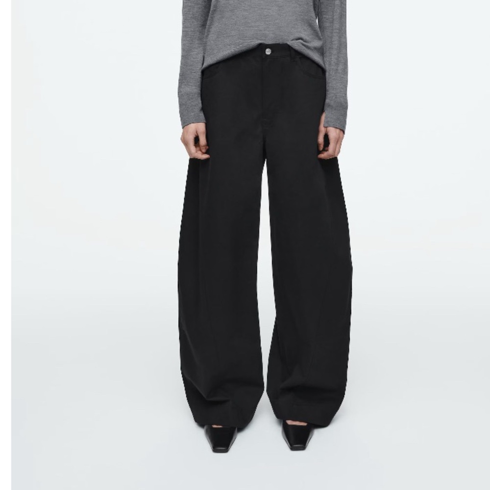 COS deconstructed cotton barrel leg pants  (10)